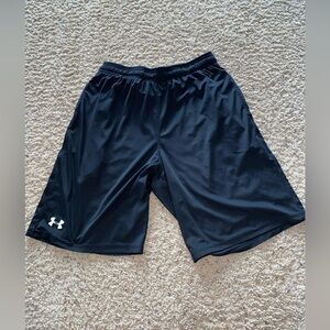 Men’s Under Armor Black Basketball Shorts Sz Lg